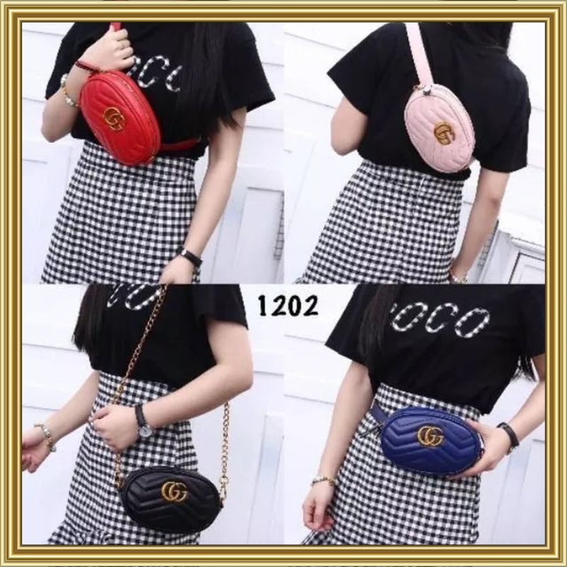 TAS NAGITA GUCCI BELT ( free sandal pompom)