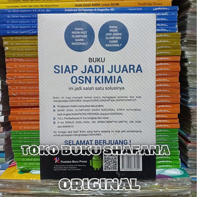 Buku OSN KIMIA SMA : Kumpulan Soal Siap jadi Juara Terlengkap Pustaka Baru Press