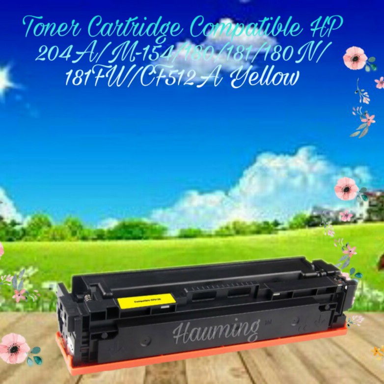 Toner Cartridge Compatible HP 204A M154a M154nw M180n M180nw M181fw M154 M180 M181 CF512A Yellow