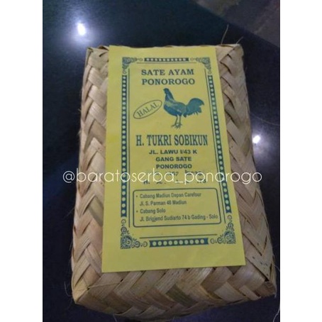 

25 Sambal Tukri Sate Kacang Bumbu Ponorogo tusuk Ayam Sobikun Isi Sate