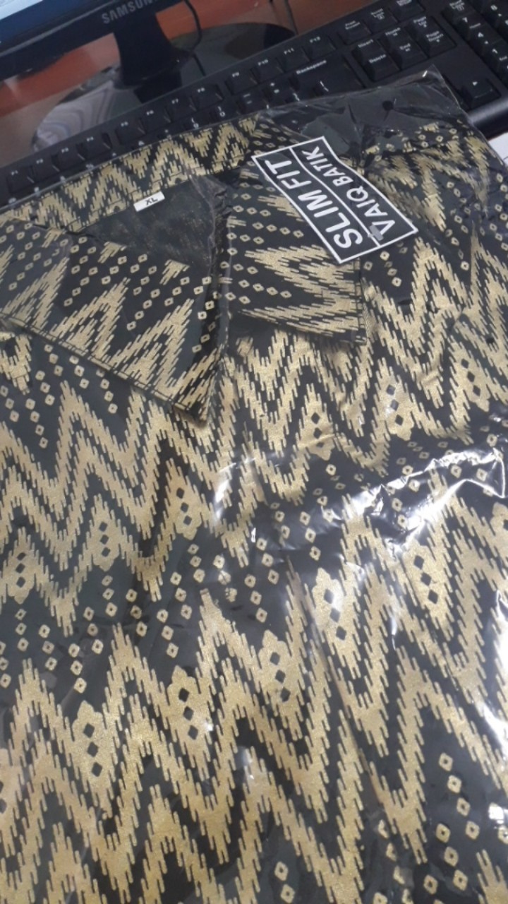 Kemeja Batik Wayang Prada //styl Slimfit Standar - Big Size M L Xl Xxl Xxxl