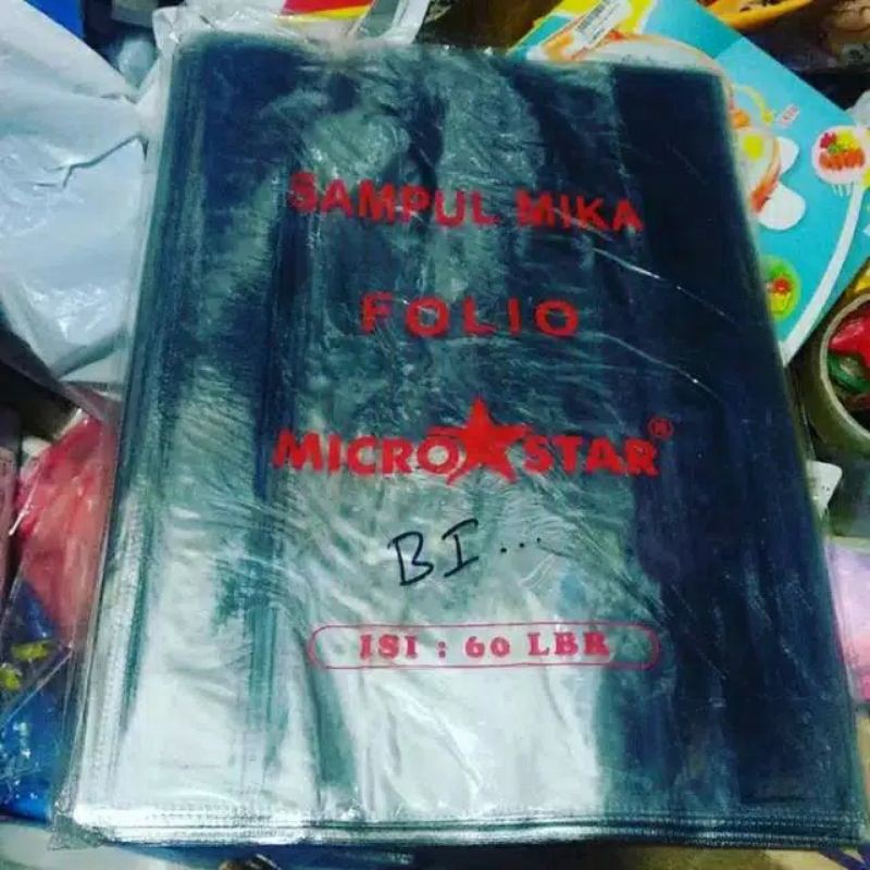 

sampul plastik buku Folio 1 Pack / 10 pcs