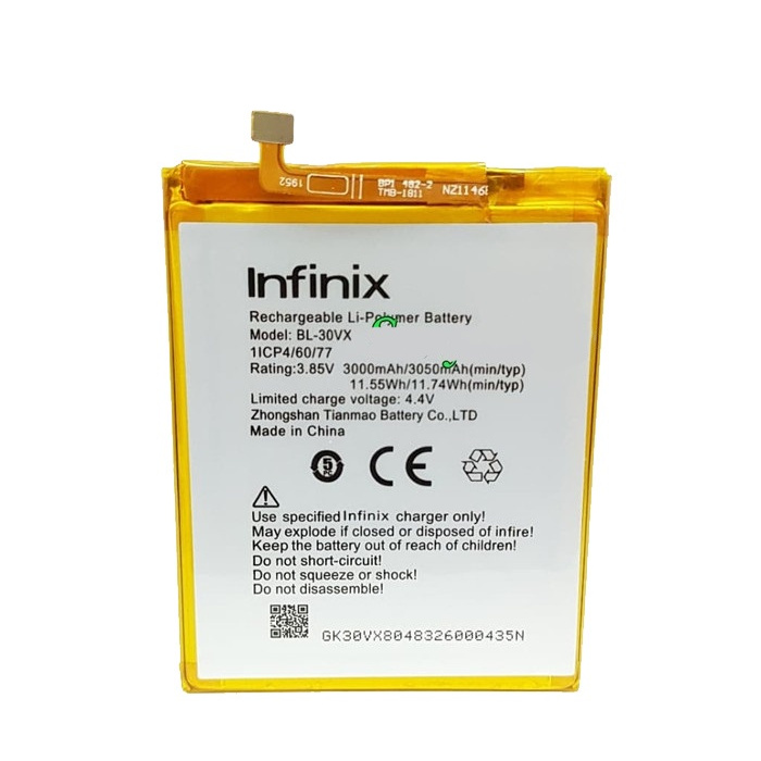 Battery Batere Batre Baterai Mcom Infinix BL-30VX BL30VX X5514 X5515 smart 2 pro