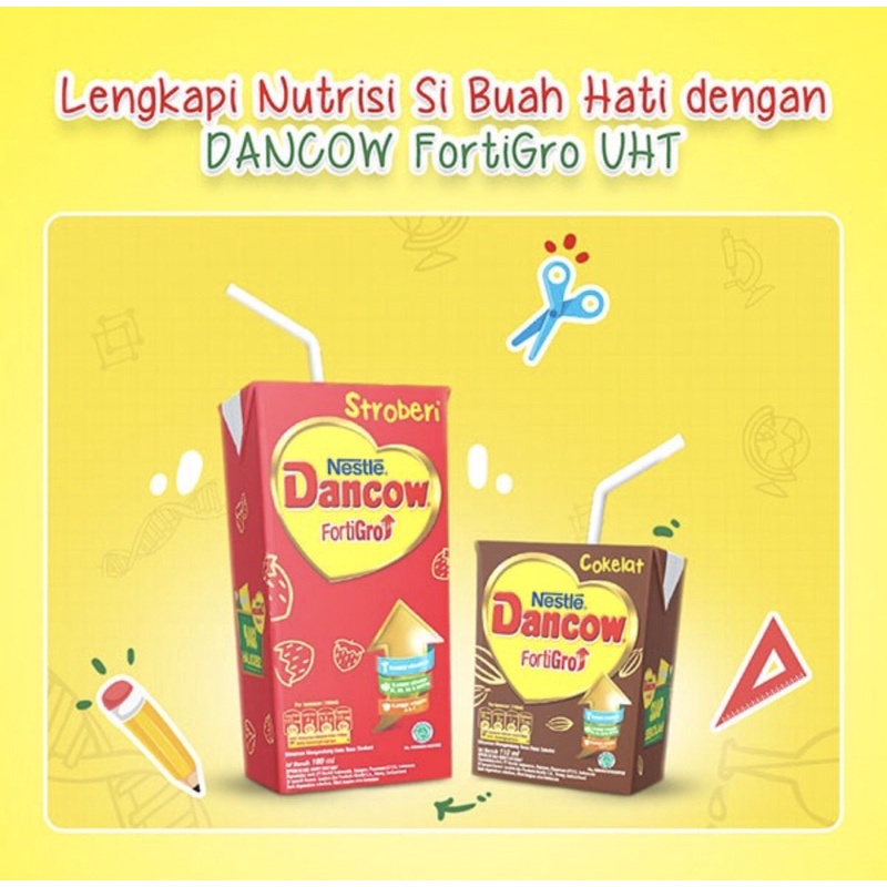 Dancow fortigro ready to drink 180 ml ( susu uht nutrisi lengkap )