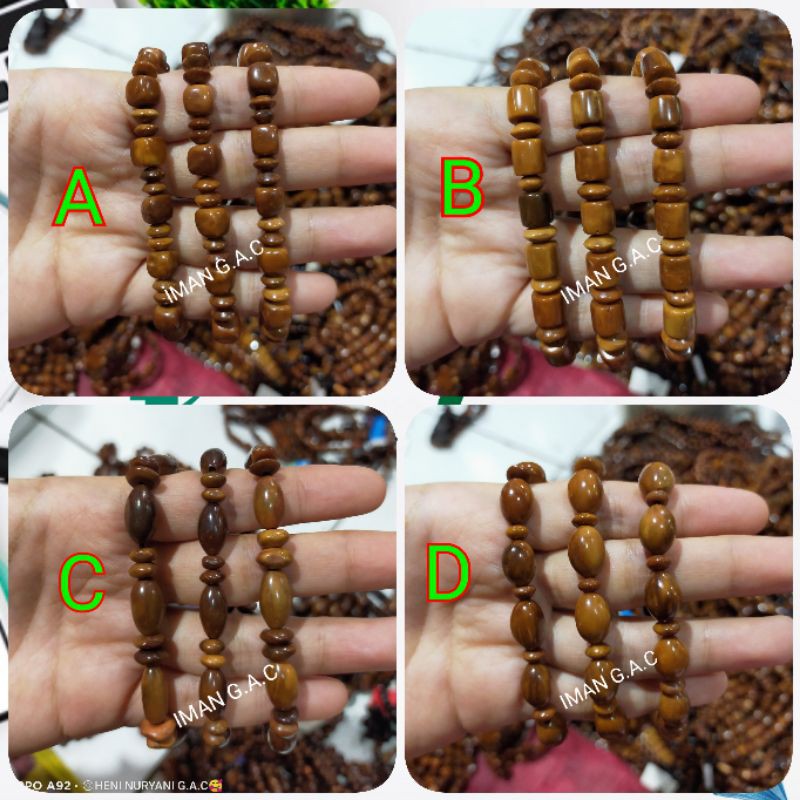 Gelang kaokkah. gelang kayu kaokah asli