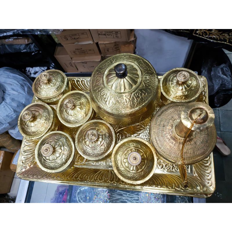 Gentong Tujuh Sumber Prosesi Acara Siraman Adat Jawa Set Lengkap