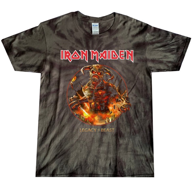 iron maiden tie dye shirt