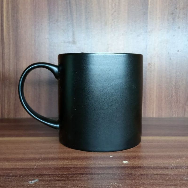 cangkir hitam doff/mug keramik porselen/mug hitam/mug keramik