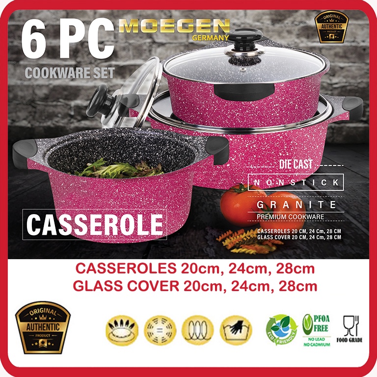 Moegen Germany 6 pcs Casserole Pot Granite Series