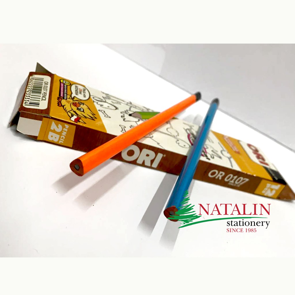 

( SALE ) 2B PENCIL KAYU WARNA-WARNI - ORI < 12 pcs >