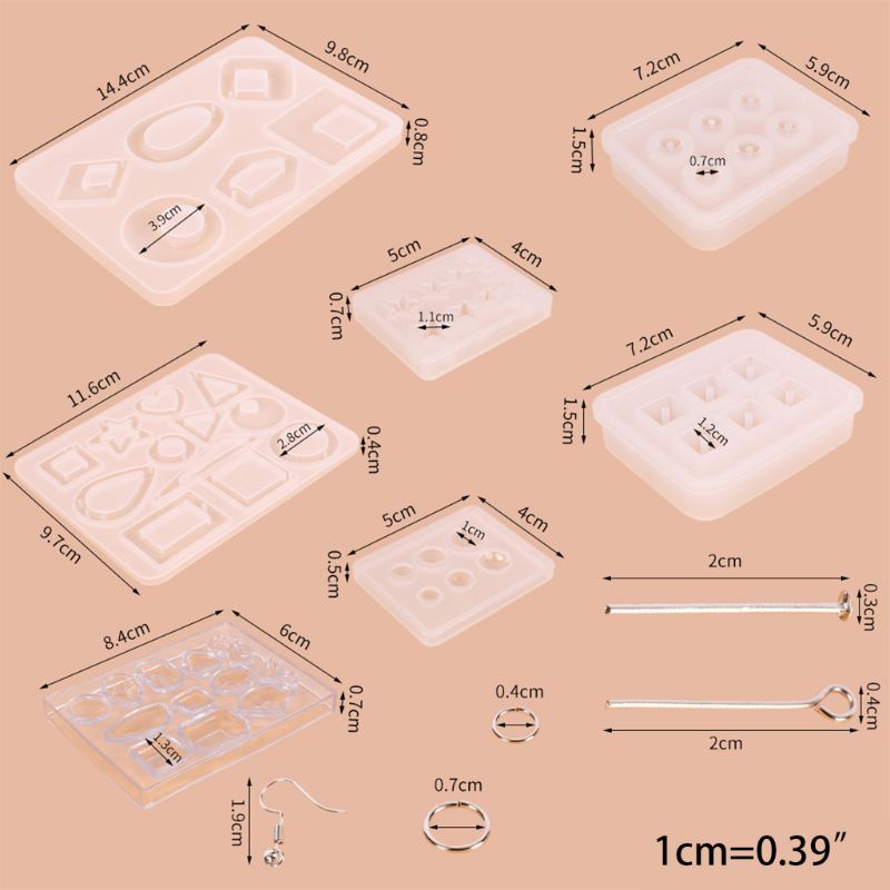 Siy Cetakan Resin Epoksi Kristal Handmade Diy Untuk Membuat Perhiasan