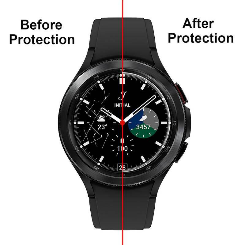 Pelindung Layar Tempered Glass HD 44mm 40mm 46mm 42mm Untuk Samsung Galaxy Watch 4