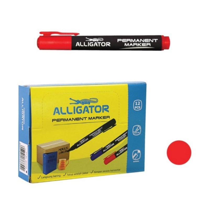 

Alligator Permanent Marker Red Ink