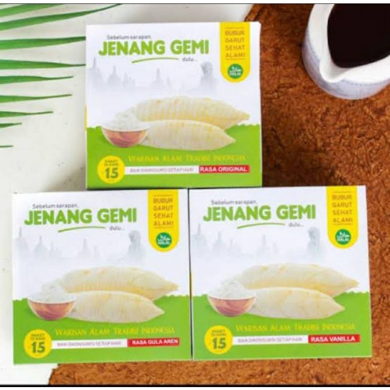 Jenang Gemi 15 sachet Obat Herbal Asam Lambung Maag Umbi Garut-1