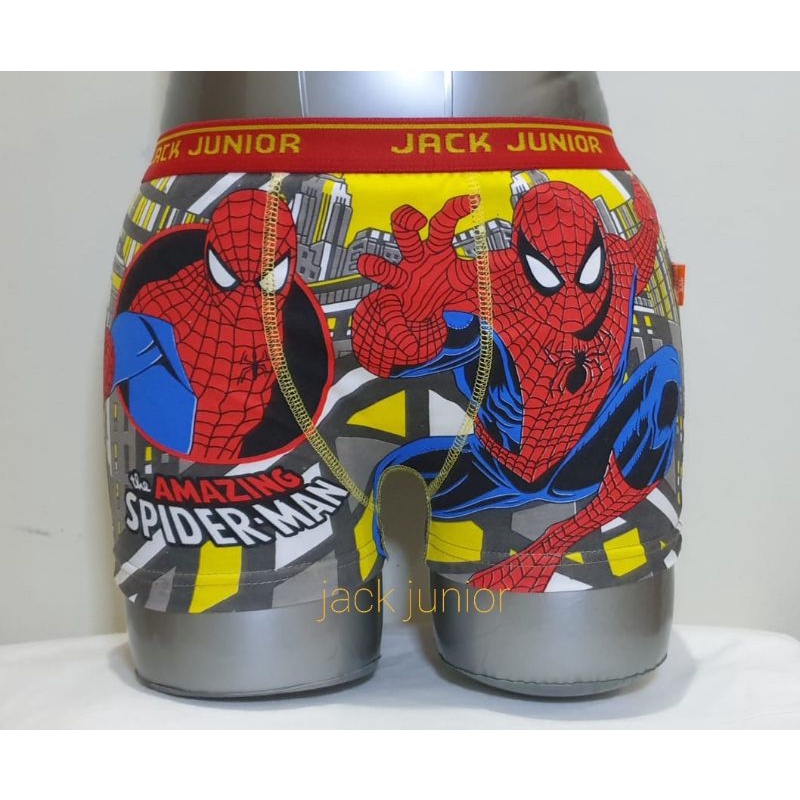 Celana dalam boxer jack junior anak laki2 : spiderman