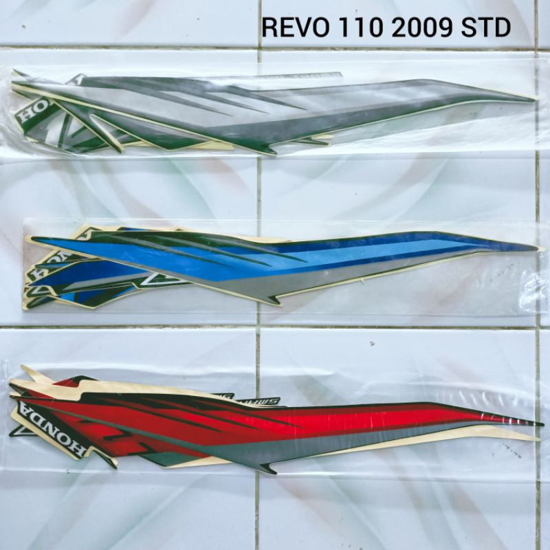 Striping Revo 2009 Velg Ruji STD | sticker bodi motor revo 110 lama