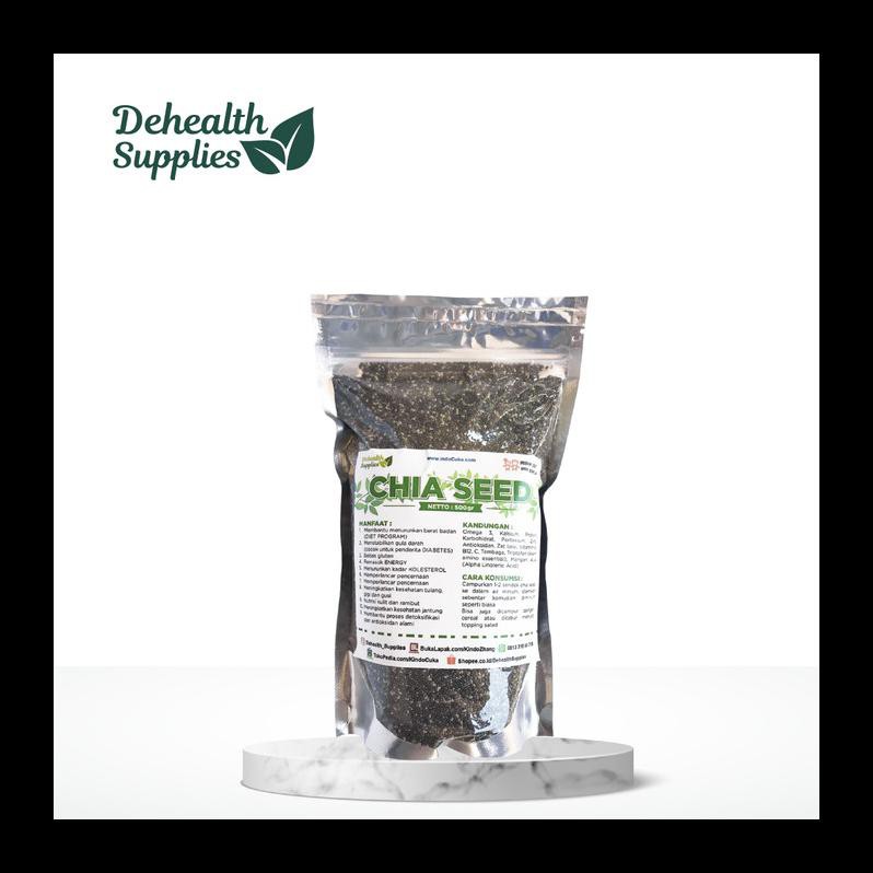 

NEW! DEHEALTH SUPPLIES BLACK CHIA SEED - 500GR PALING MURAH