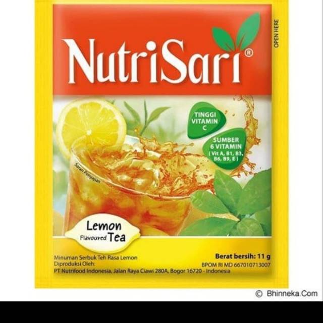 

Nutrisari Lemon Tea 1 Renceng (10 Sachet)