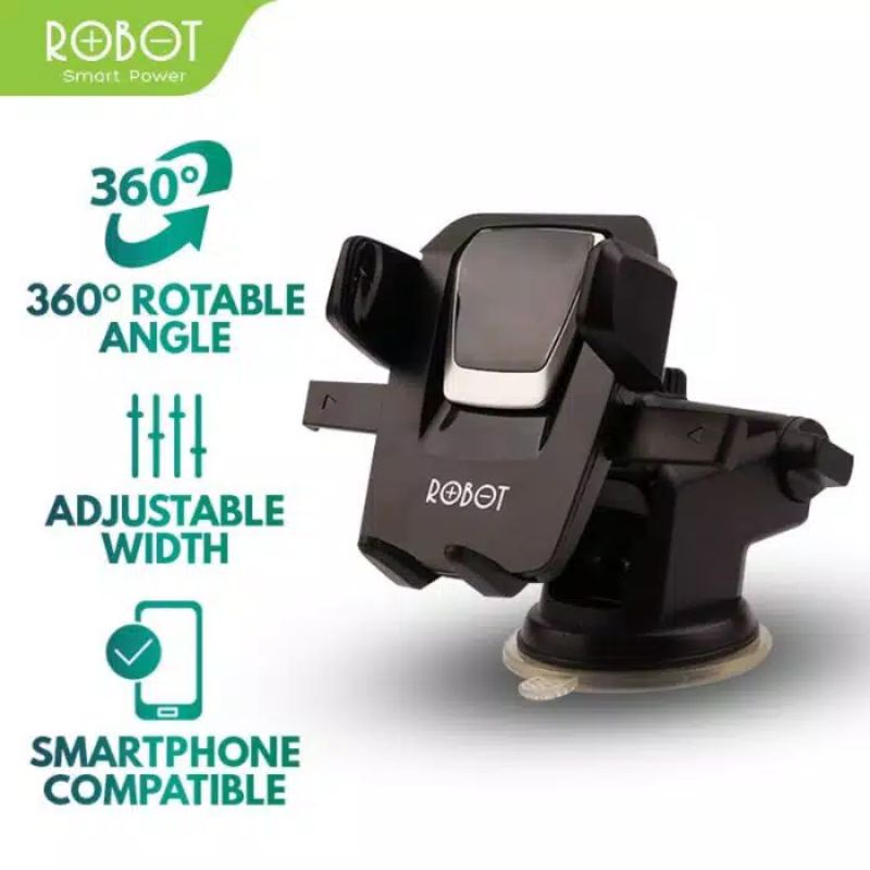 Car holder robot / Kursi hp mobil 360,°