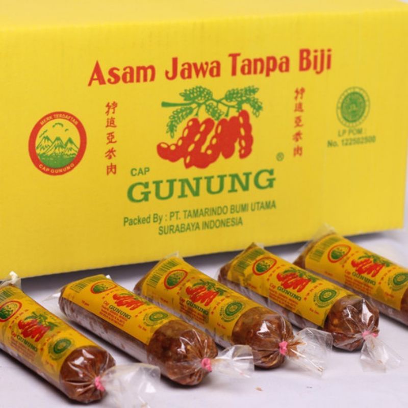 

Asam Jawa tanpa biji cap gunung 150g