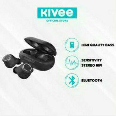 EARBUD HEADSET  WIRELEES KIVEE KV-TW28 ANTI BISING