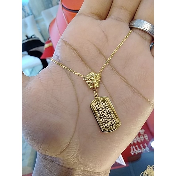 kalung plat MTF VERSACE GOLD29