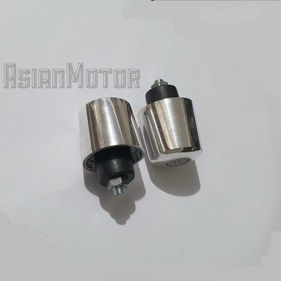 Jalu Stang Setang Shogun Crom Crome Bandul Ujung Stang Pinggir Setang Motor Shogun Chrome Chrom Universal PNP Semua Motor