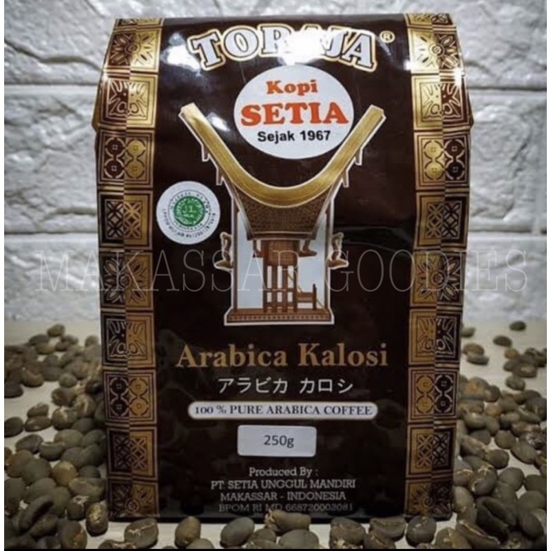 

Kopi Setia Toraja Arabica Kalosi 250gr