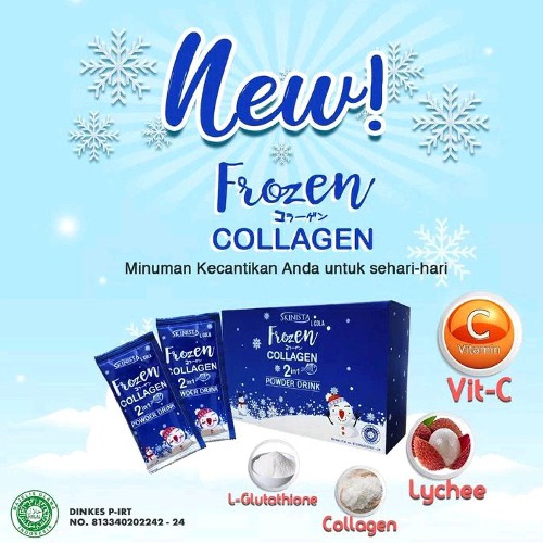 Obat Pemutih Wajah Badan Vitamin Penghalus Kulit Frozen Collagen 2in1 Whitening X10 By Gluta Frozen Shopee Indonesia
