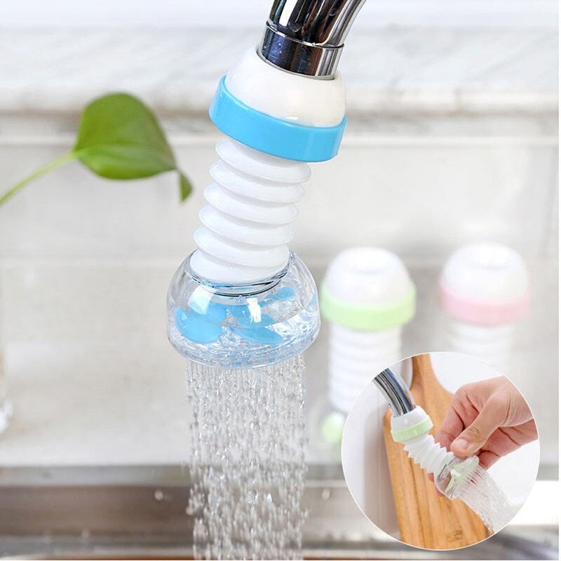 Sambungan kran air anti muncrat 360 derajad keran Air Flexible - Saringan Air Faucet Flash Dispenser Rak Dapur Filter Kepala Saring Shower Saringan Sink