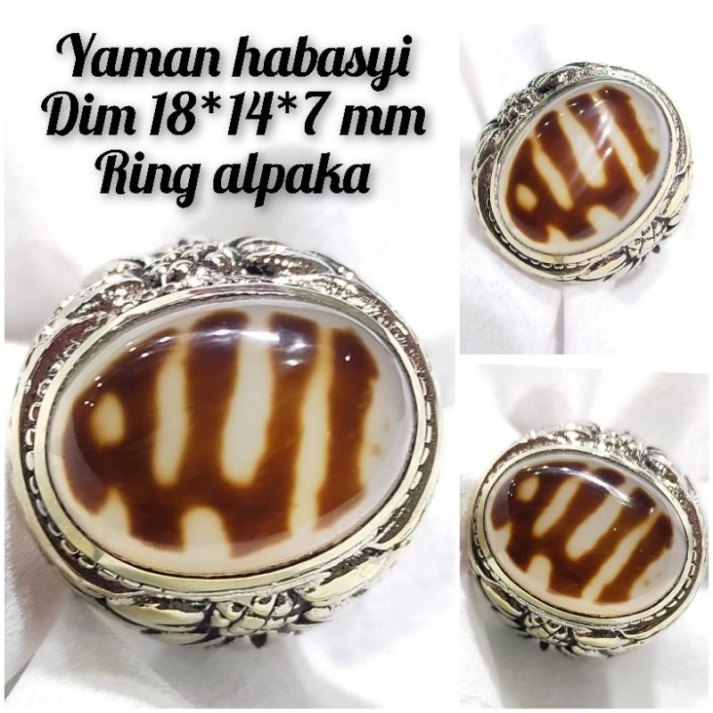 cincin batu lafald Yaman habasyi asli natural