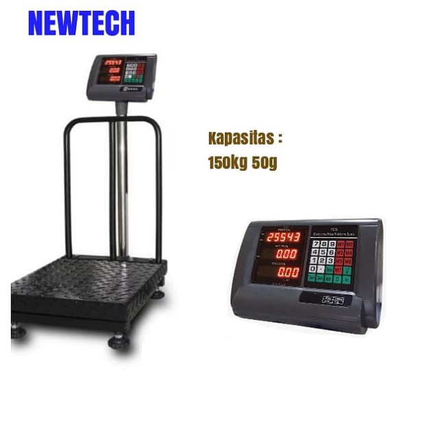 NEWTECH NEW TECH Timbangan Duduk Digital 150 kg Timbagan Barang Paket Laundry 150 kg Digital Scale