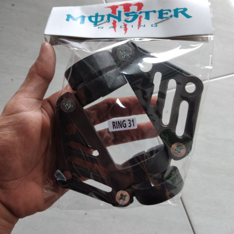 Breket kupingan lampu pesek cb tiger gl mp as 31 cnc almunium