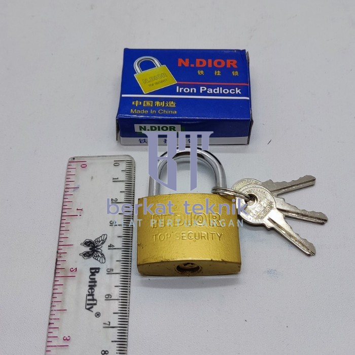gembok besar - pagar - rumah ndior  gembok kuning 50mm