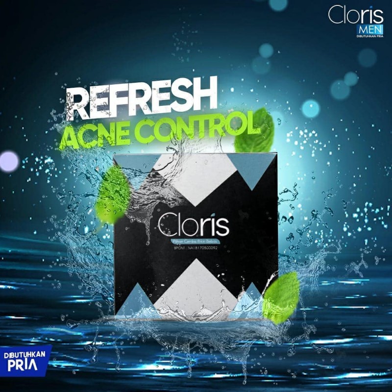 CLORIS MEN SOAP Clorismen Original Asli Sabun Wajah Untuk Pria Pembersih Wajah Cowok Charcoal Soap