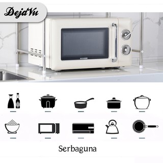 Dejavu Rak Oven Microwave Stainless Steel Dapur 2 Susun Oven Rack