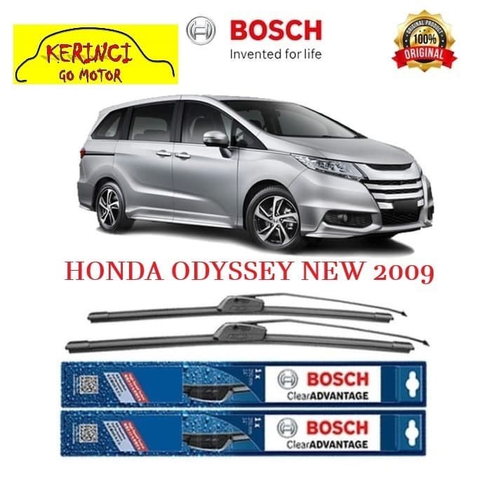 WIPER BOSCH CLEAR ADVANTAGE HONDA ODYSSEY NEW 2009 26&quot; &amp; 17&quot; SEPASANG