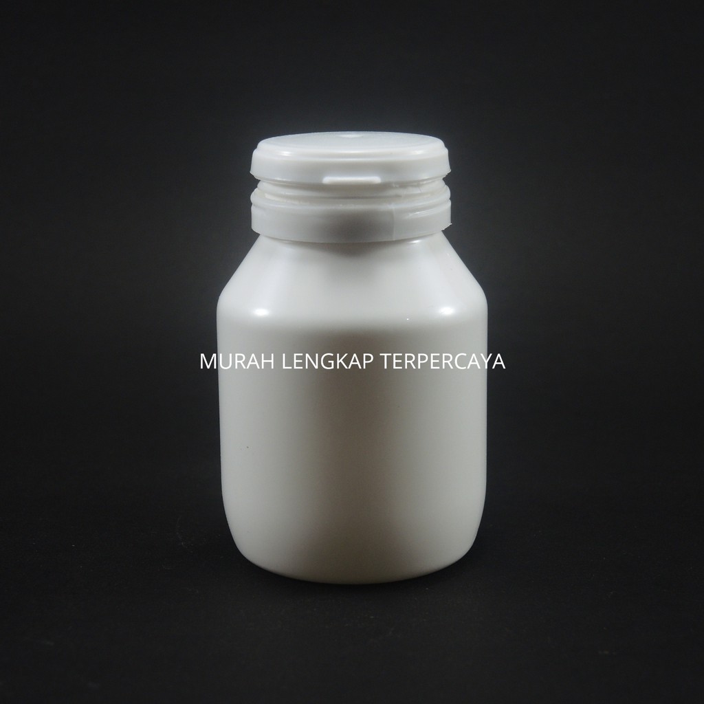 BOTOL TABLET 60 BULAT PUTIH