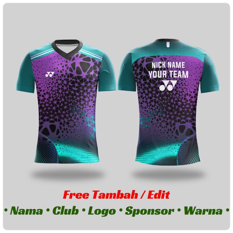 Jersey Badminton Custom | Baju Kaos Bulutangkis Badminton Dryfit Premium | YONEX NEW FANCY