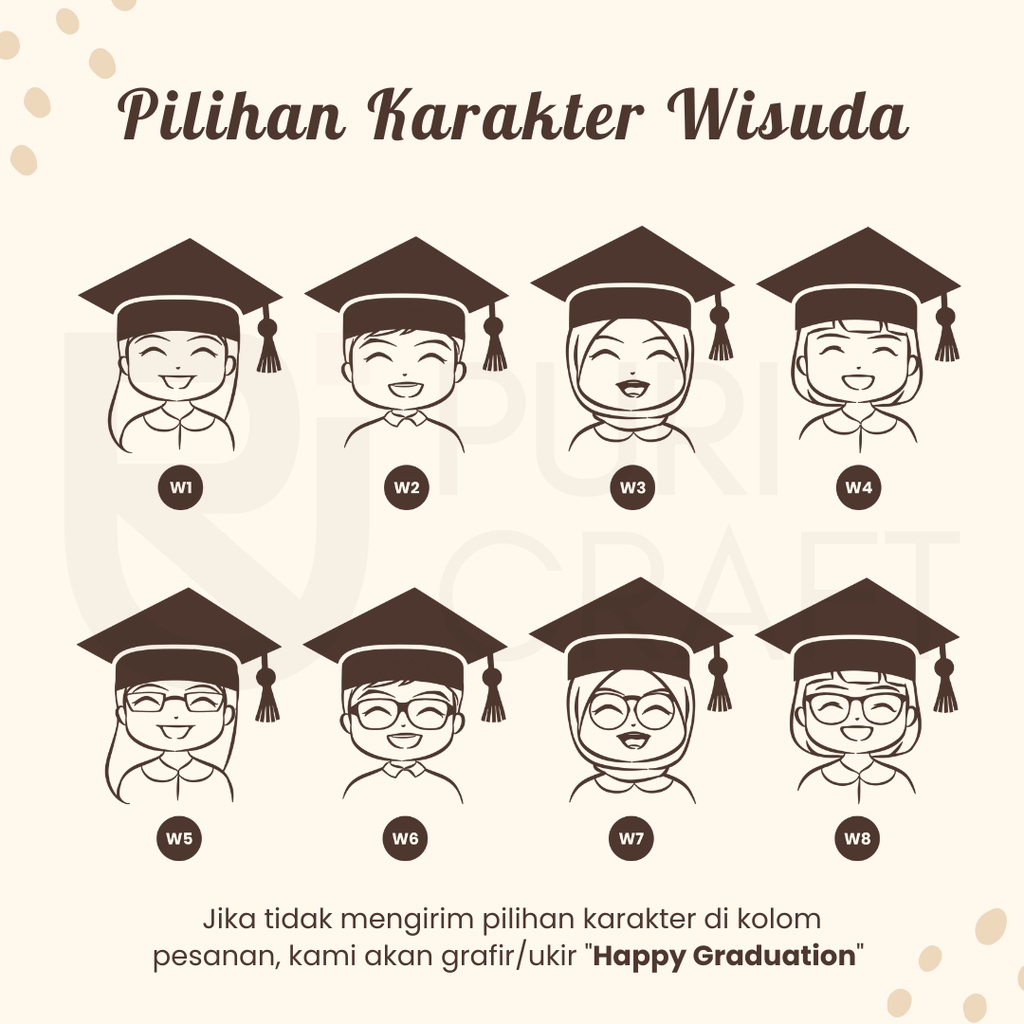 JEW WISUDA Series / FREE UKIR / Kado Wisuda / Hampers Wisuda / Kado Wisuda Unik / Kado Aesthetic