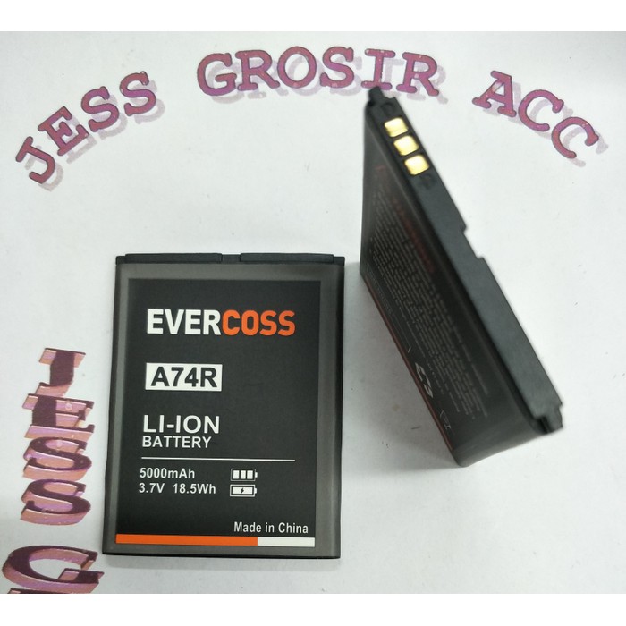 Baterai Battery Double Power Evercoss Evercross Cross A74R Winner X2 - Hitam