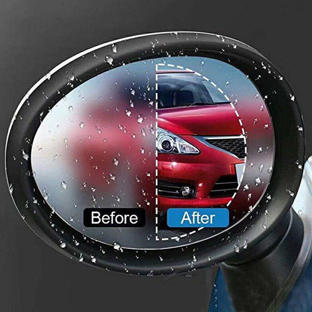 2x Car Anti Fog Anti-glare Rainproof Rearview Mirror Trim Film Cover Accessories