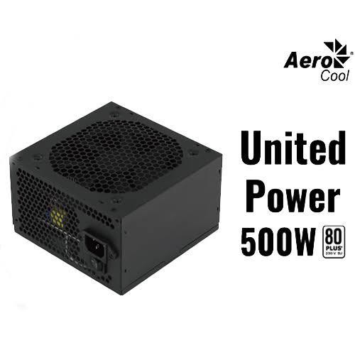 Aerocool United Power 500W - 500 Watt 80 PLUS White Gaming PSU