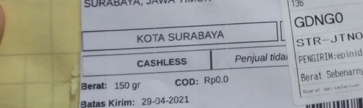 Stiker Peringatan Aturan Kost Rapikan Bekas Makanan Sampah Berceceran