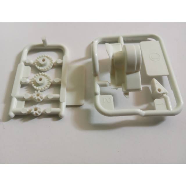 Rep Tamiya 15438 Reinforced Gear Easy Locking Cover/ Gear Box S2 Putih