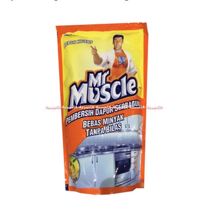 Mr Muscle Clear Dapur Orange 400ml Pembersih Serbaguna Kitchen Cleaner Multipurpose Pembersih Refill Isi Ulang Mrmuscle 400 ml