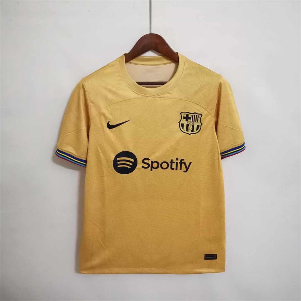 gold barca jersey