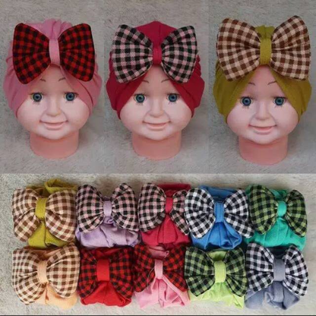 

turban pita motif kotak