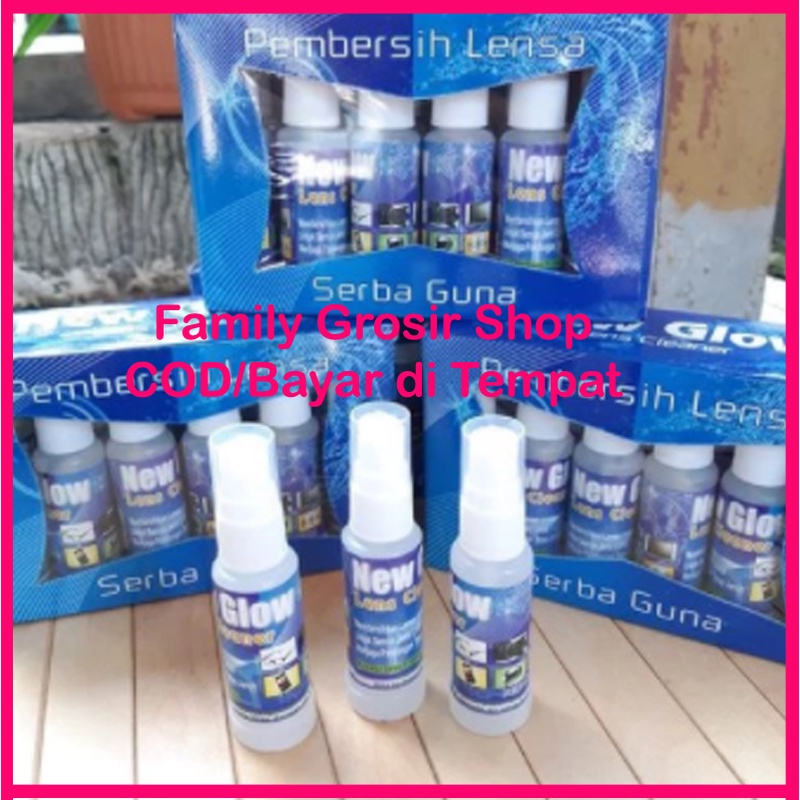 Cairan Pembersih Lensa CLEARTECH, NEWGLOW, Lap kacamata bahan halus lembut