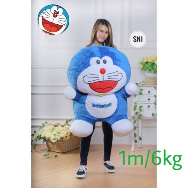 Boneka karakter doraemon robot kucing jumbo besar gede dakron dan rasfur premium